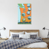 Gipfel des Nordwestens - 5 verschiedene Berge Leinwanddruck (Insitu (Schlafzimmer))