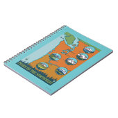 Gipfel des Nordwestens - 5 verschiedene Berge Notizblock (Linke Seite)