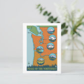 Gipfel des Nordwestens - 5 verschiedene Berge Postkarte (Stehend Vorderseite)