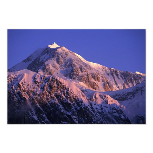 Gipfel des Peak McKinley in Denali: Fotodruck (Vorne)