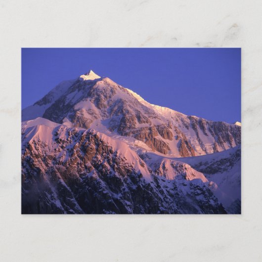 Gipfel des Peak McKinley in Denali: Postkarte (Vorderseite)