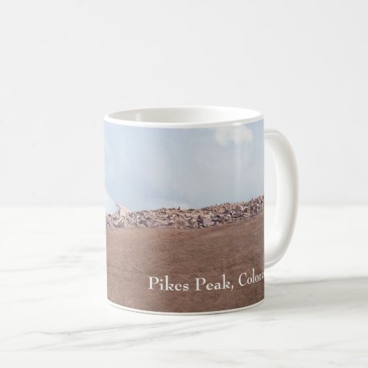 Gipfel des Pikes Peak Kaffeetasse (VorderseiteRechts)