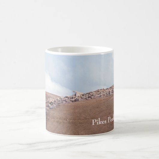 Gipfel des Pikes Peak Kaffeetasse (Mittel)