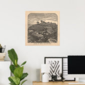 Gipfel des weißen Gesichtsberges Poster (Heimbüro)