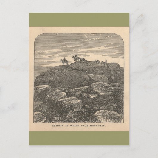 Gipfel des weißen Gesichtsberges Postkarte (Vorderseite)