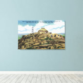 Gipfel-Haus, Feuerbeobachter Tower View Leinwanddruck (Insitu (Holzboden))