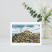 Gipfel-Haus, Feuerbeobachter Tower View Postkarte (Stehend Vorderseite)