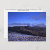 Gipfel Helvellyn von Fairfield Lake District Postkarte (Vorne/Hinten)