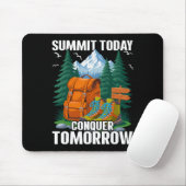 Gipfel heute - Bergsteiger Wanderer Mousepad (Mit Mouse)