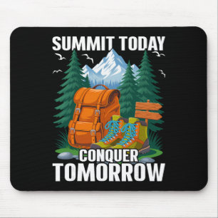 Gipfel heute - Bergsteiger Wanderer Mousepad