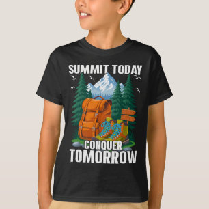 Gipfel heute - Bergsteiger Wanderer T-Shirt
