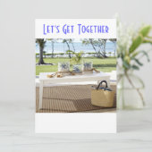 GIPFEL- ODER AUSSENPARTY EINLADUNG (Stehend Vorderseite)