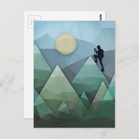 Gipfel Postkarte (Vorne/Hinten)