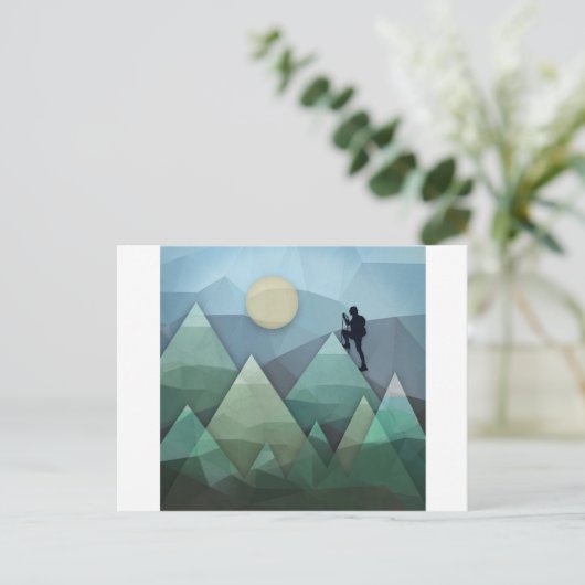 Gipfel Postkarte (Stehend Vorderseite)