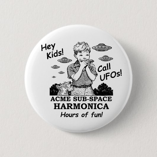 Gipfel-Teilraum-Harmonika (Anrufe UFOs) Button (Vorderseite)