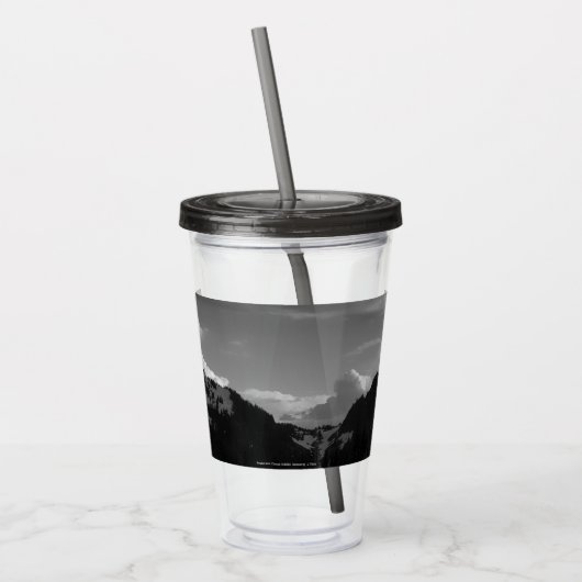 Gipfel und Wolken Acryltrinkbecher (Links)