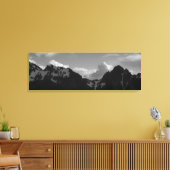 Gipfel und Wolken Leinwanddruck (Insitu (Wohnzimmer))