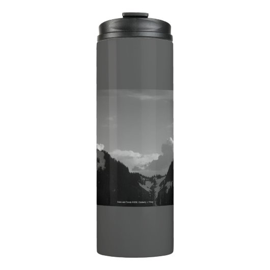 Gipfel und Wolken Thermosbecher (Vorderseite)