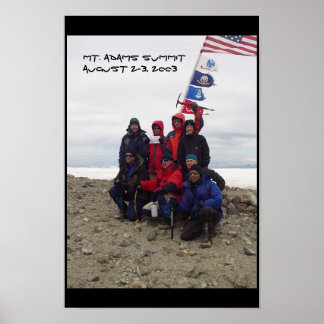 Gipfel von Adams Poster