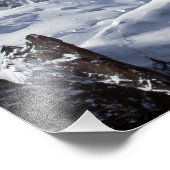 Gipfel von Mont Blanc und L'Aiguille du Midi Fotodruck (Ecke)