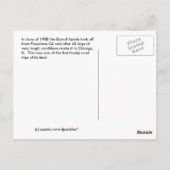 Gipfel von Sierra Nevada Postkarte (Rückseite)