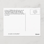Gipfel von Sierra Nevada Postkarte (Rückseite)
