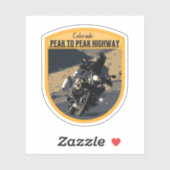 Gipfel zu Spitze landschaftliche durch colado fels Aufkleber (Blatt)