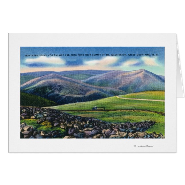 Gipfelansicht der Zahnradbahn, nördliche Spitzen (Vorderseite (Horizontal))