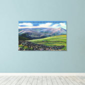 Gipfelansicht der Zahnradbahn, nördliche Spitzen Leinwanddruck (Insitu (Holzboden))