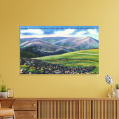 Gipfelansicht der Zahnradbahn, nördliche Spitzen Leinwanddruck (Insitu (Wohnzimmer))