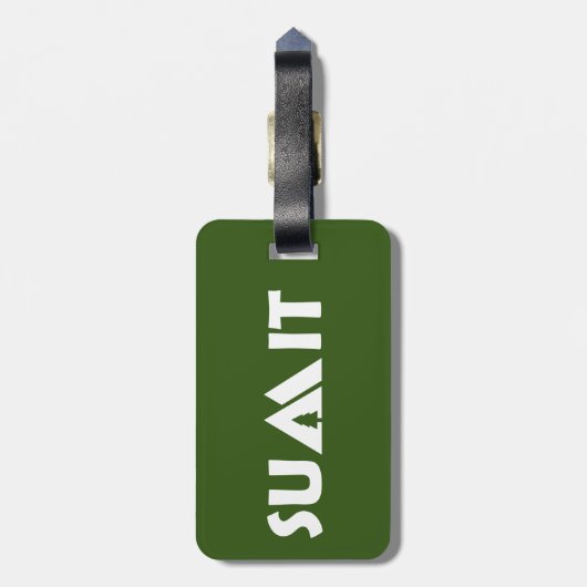 Gipfelgebirge Gepäckanhänger (Rückseite vertikal)