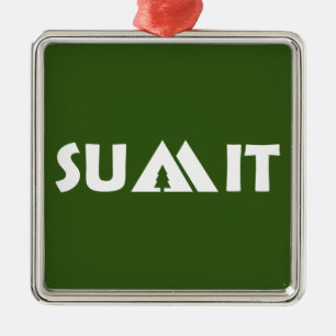 Gipfelgebirge Ornament Aus Metall