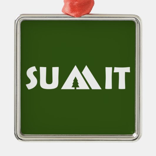 Gipfelgebirge Ornament Aus Metall (Vorne)