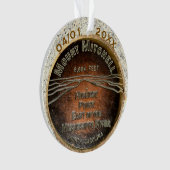 Gipfelmarkierung Mount Mitchell Blue Ridge Mountai Ornament (Vorderseite)