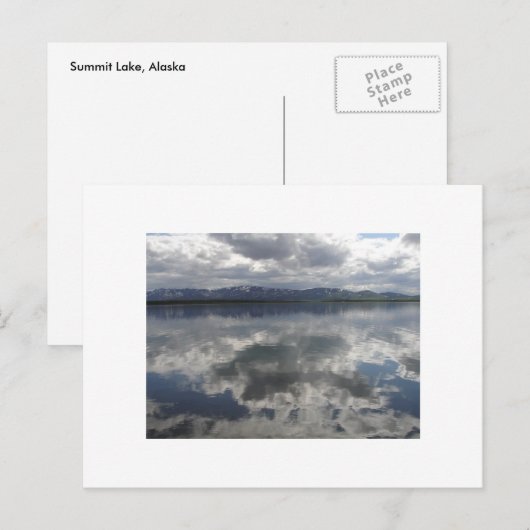 Gipfelsee Alaska Postkarte (Vorne/Hinten)