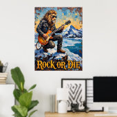 Gipfelserenade: Löwenkühle Riffs Poster (Heimbüro)