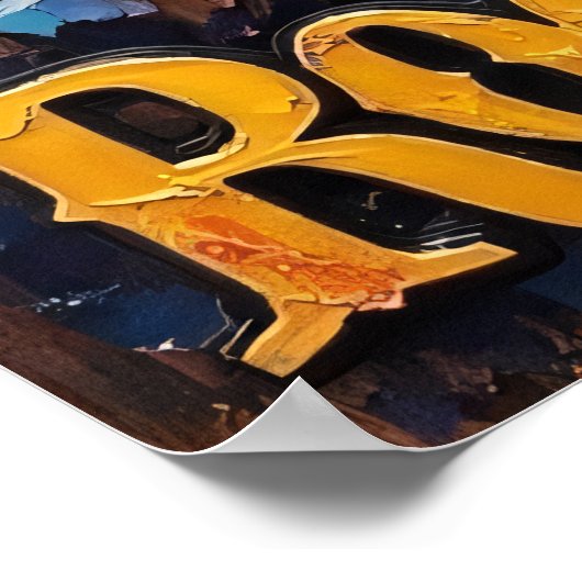 Gipfelserenade: Löwenkühle Riffs Poster (Ecke)