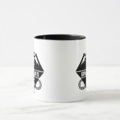 Gipfelstürmer Bergsteiger Abzeichen Design Tasse (Zentrum)