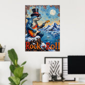 Gipfeltreffen Gig: Die Kiefer des Felsen Poster (Heimbüro)