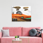 Gipfeltreffen Leinwanddruck (Insitu (Wohnzimmer))