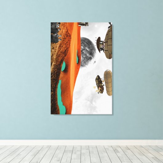 Gipfeltreffen Leinwanddruck (Insitu (Holzboden))