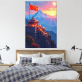 Gipfeltreffen Leinwanddruck (Insitu (Schlafzimmer))