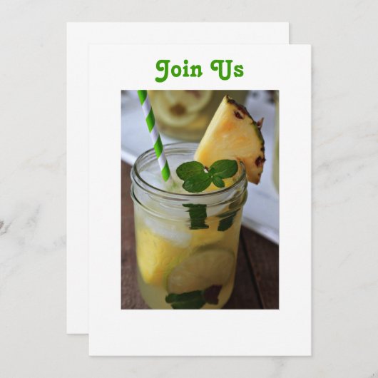 GIPFELTREFFEN-PARTY - GEMEINSAME INVITATION EINLADUNG (Vorne/Hinten)