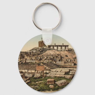 Gipfeltreffen und Tempel von Merkur, Auvergne, Fra Schlüsselanhänger