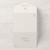 Gipskraut Amethyst Wedding RSVP All In One Einladung (Außenbereich)