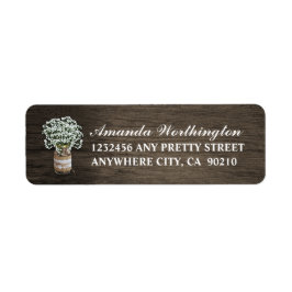 Gipskraut Barn Wood Wedding Address Labels