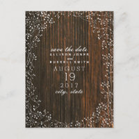 Gipskraut Barnwood Save the Date Inspiriert