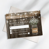 Gipskraut Barrel Country Rustic Wedding RSVP