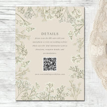 Gipskraut Beige Wedding Details QR Code