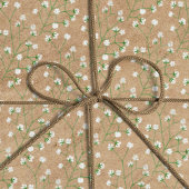 Gipskraut Blume Boho Chic Taufe Hochzeit Geschenkpapier